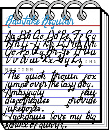Raintake Regular Font