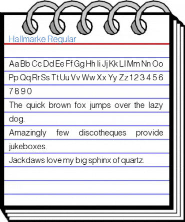 Hallmarke Regular Font