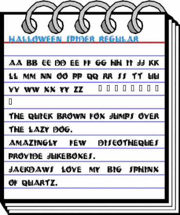 Halloween Spider Regular Font