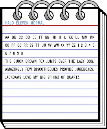 Halo Eleven Normal Font