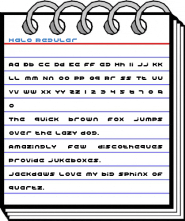 Halo Regular Font