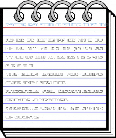 Range Paladin Outline Outline Font