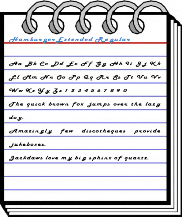 HamburgerExtended Regular Font