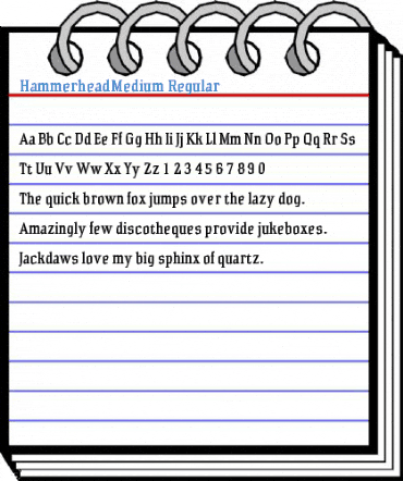 HammerheadMedium Regular Font