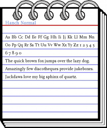 Hanch Normal Font