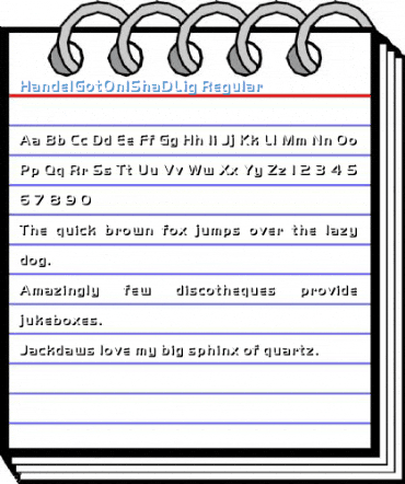 HandelGotOnlShaDLig Regular Font