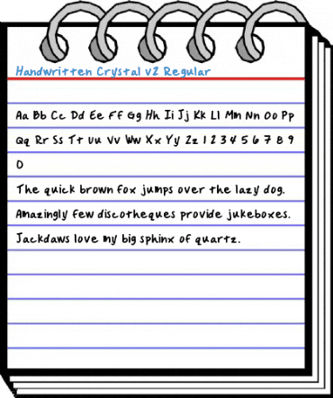 Handwritten Crystal v2 Regular Font