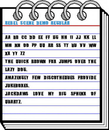 Rebel Scene_Demo Regular Font
