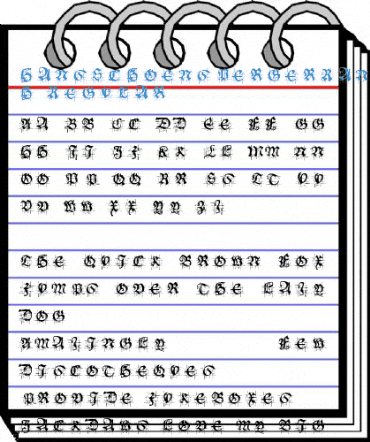 HansSchoenspergerRandomish Regular Font
