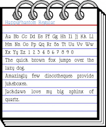 HappyPhantom Regular Font