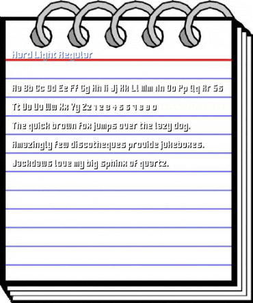 Hard Light Regular Font