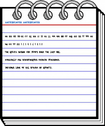 hardcore_pen hardcore_pen Font