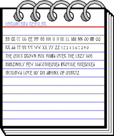 HardinCaps Regular Font