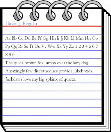 Hastings Regular Font
