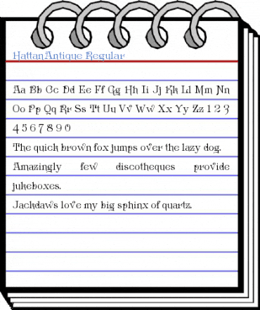 HattanAntique Regular Font