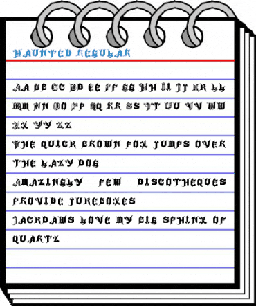 Haunted Regular Font