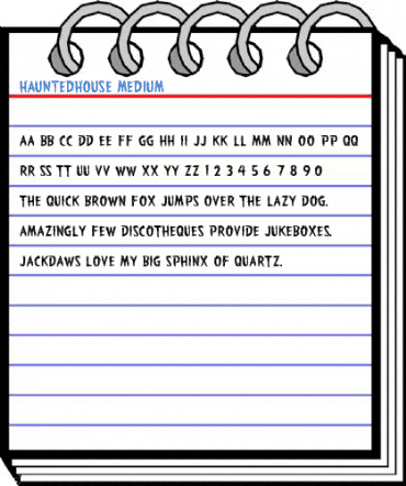 HauntedHouse Medium Font