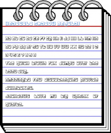 Headcold Shadow Regular Font