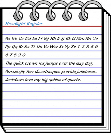 Headlight Regular Font