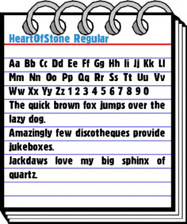 HeartOfStone Regular Font