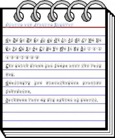 Hearts and Flowers Regular Font