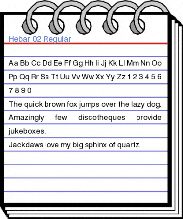 Hebar 02 Regular Font