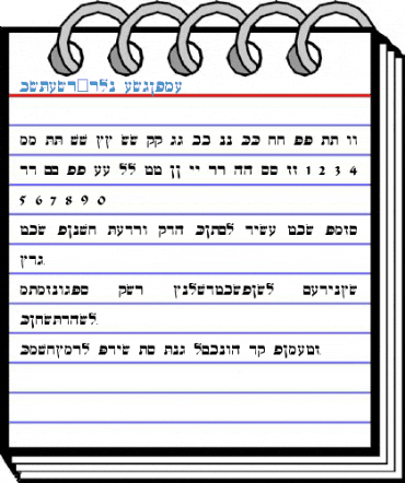 Hebrew-WSI Regular Font