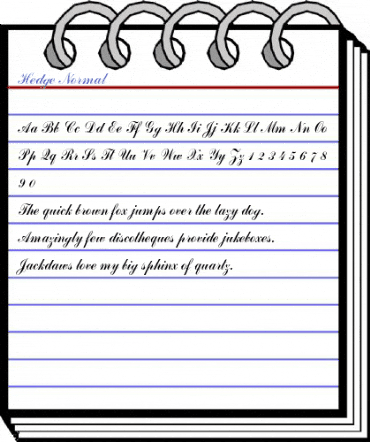 Hedge Normal Font