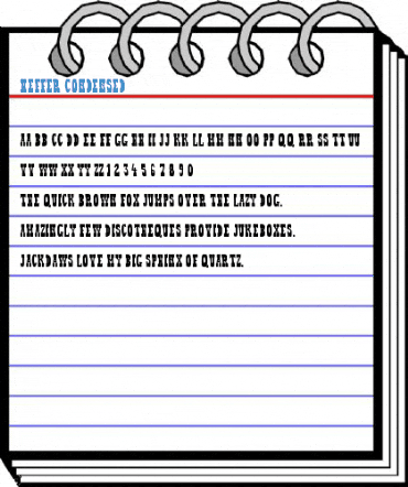 Heffer Condensed Font