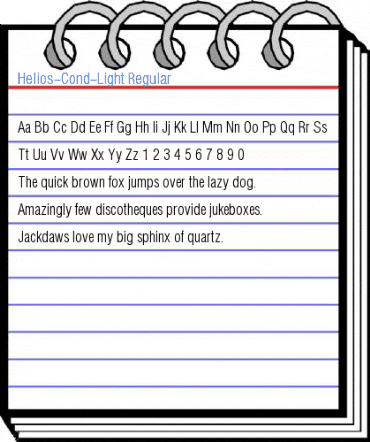 Helios-Cond-Light Font