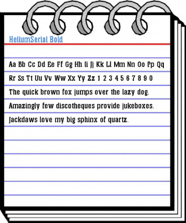 HeliumSerial Bold Font