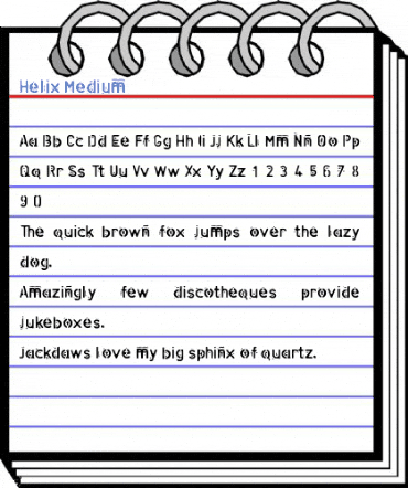 Helix Medium Font