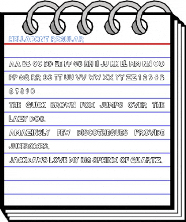 hellafont Regular Font