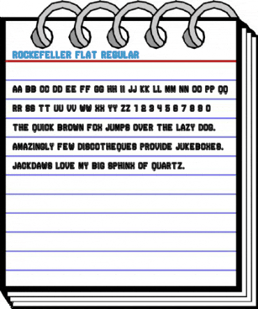 Rockefeller Flat Regular Font