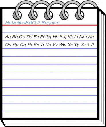 HelveticaExtO 2 Regular Font