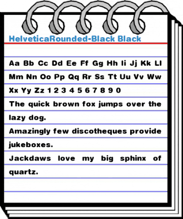 HelveticaRounded-Black Black Font