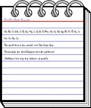 Rosetta Black Regular Font