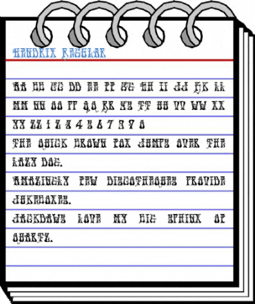 Hendrix Regular Font