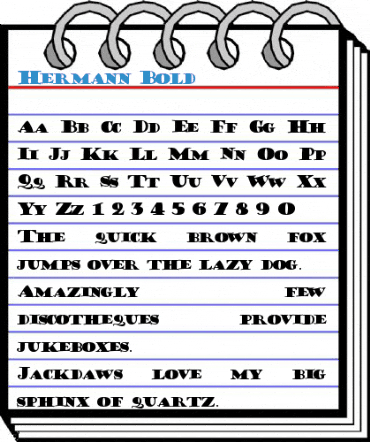 Hermann Bold Font