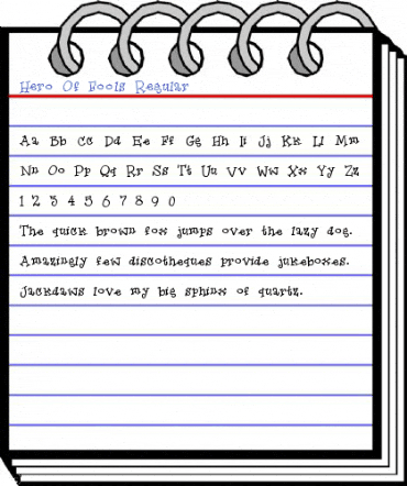 Hero Of Fools Regular Font