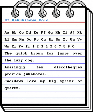 HI Kakuhihewa Bold Font