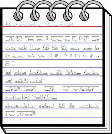 Hieroglyphic Font