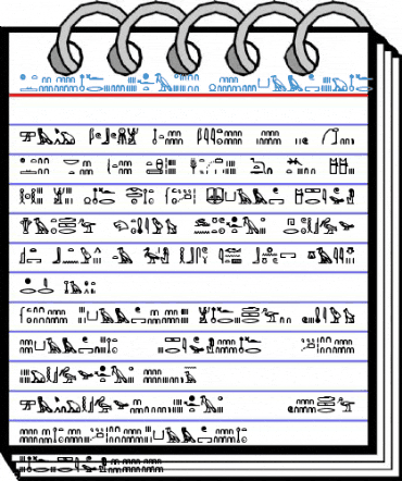 Hieroglyph Regular Font
