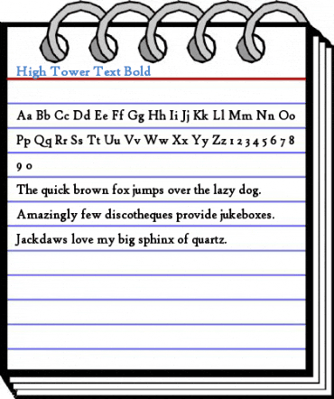 High Tower Text Bold Font
