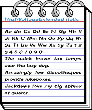HighVoltageExtended Font