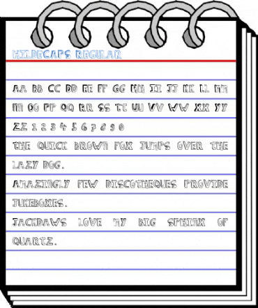 hildeCAPS Regular Font
