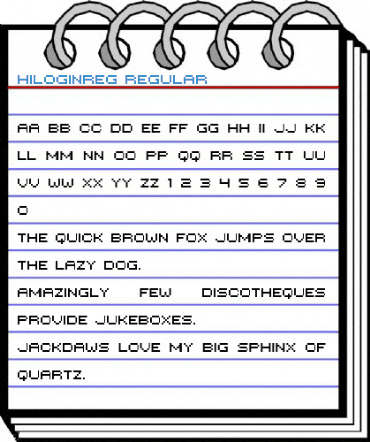 HILOGINREG Regular Font