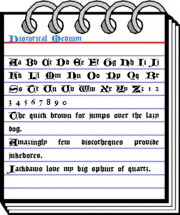Historical Medium Font