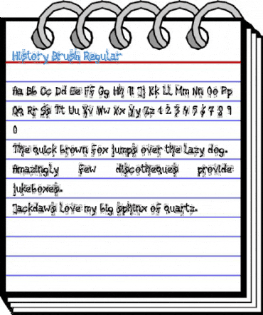 History Brush Regular Font