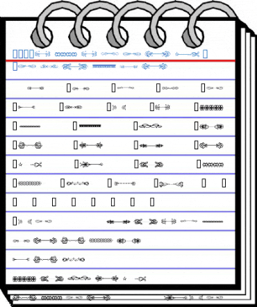 HMGDividers3 Regular Font